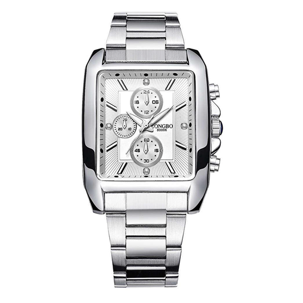 Longbo Men's Luminous Casual Quartz Watch Calendar Stainless Steel Belt  Business Waterproof Explosion Men's Watch - Quartz Wristwatches - AliExpress